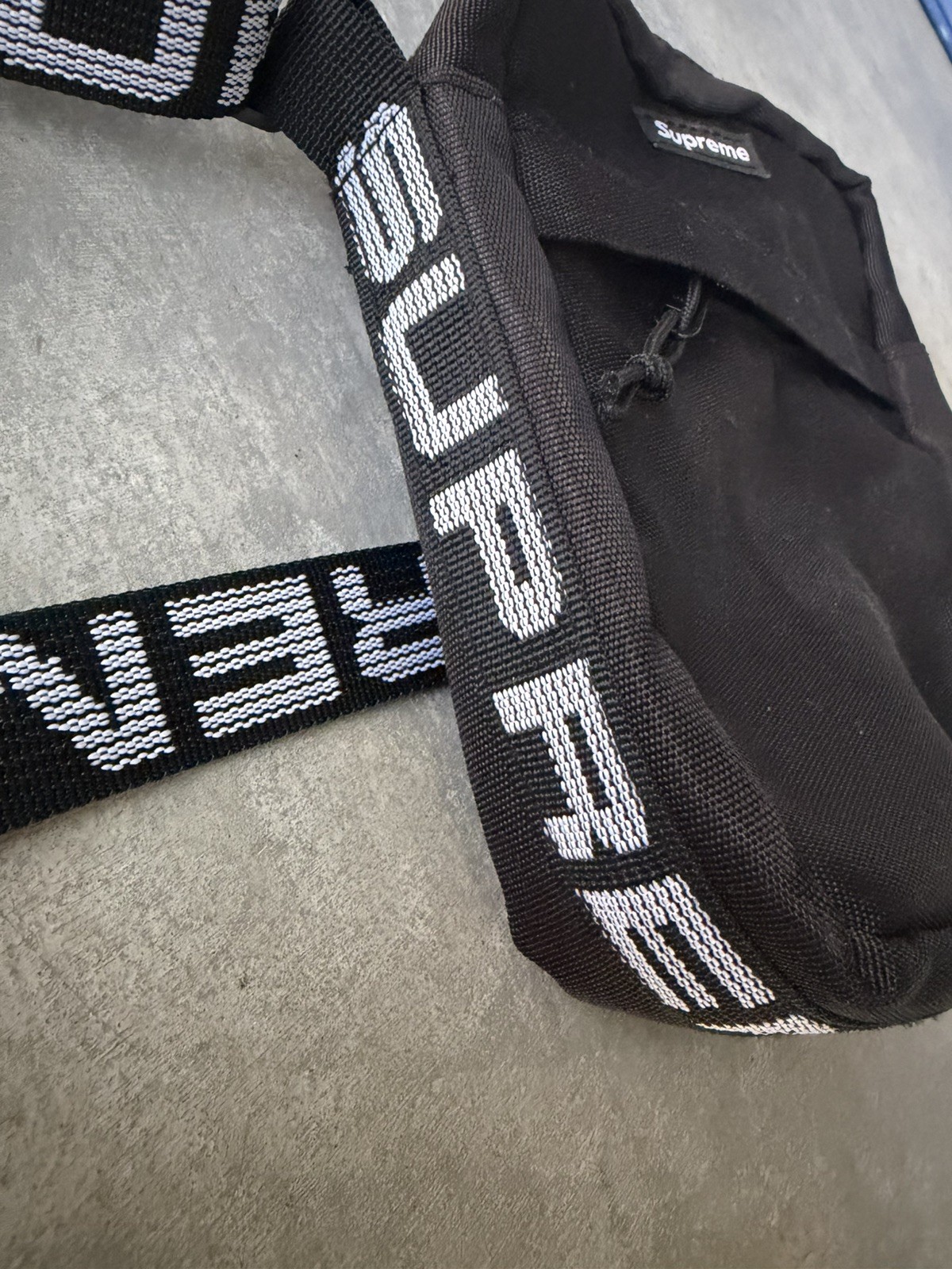 Supreme SS18 Black Nylon Adjustable Shoulder Bag
