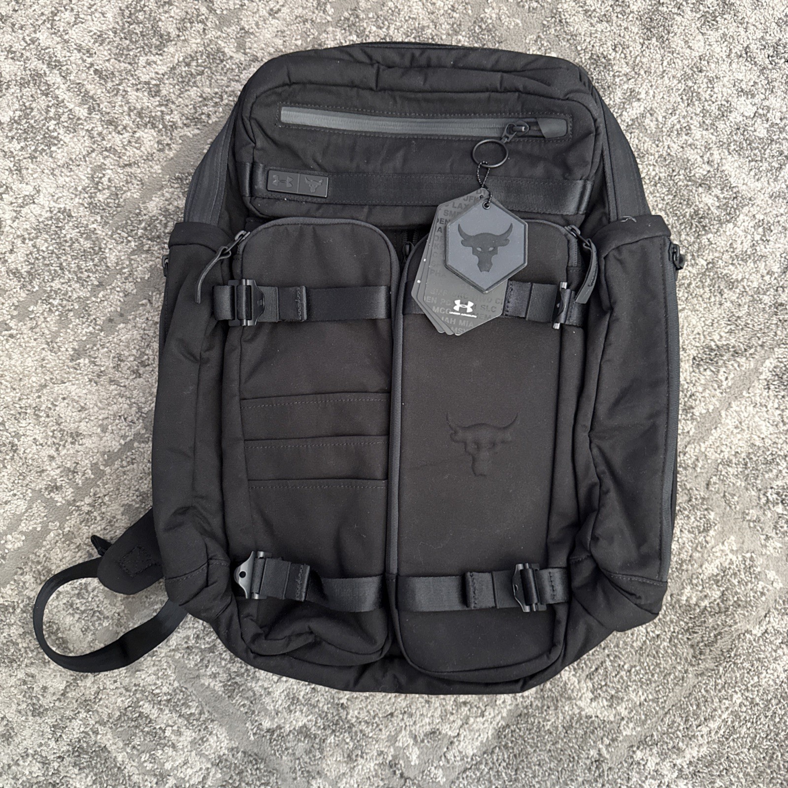 Under Armour UA Project Rock Pro Series Tactical Laptop Backpack Black 1306056-1