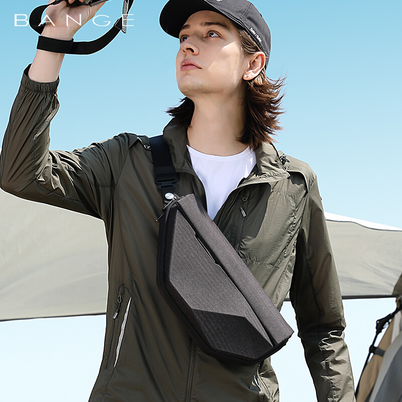 BANGE Casual Business Crossbody Shoulder Men Waterproof Travel Sling Chest Bag