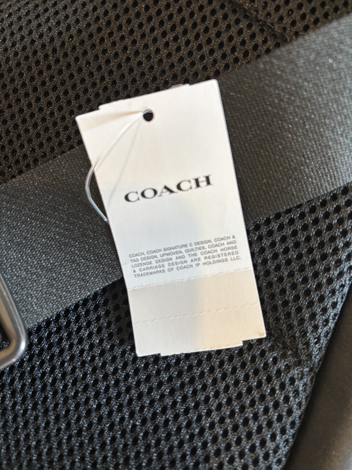 NWT Coach Racer Pack Leather Sling Backpack CU111 QB/Black Gunmetal CrossbodyBag