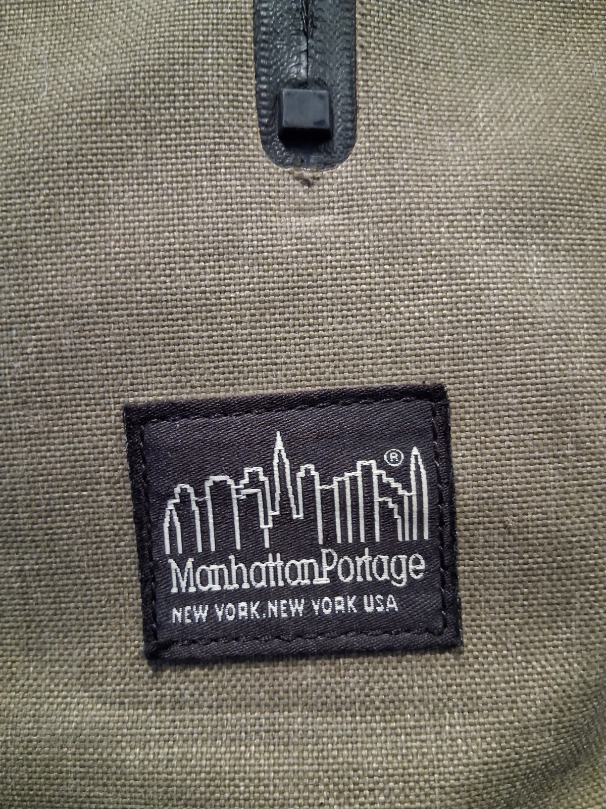 Manhattan Portage Harbor Canvas Brown Backpack Roll-Top Water Resistant