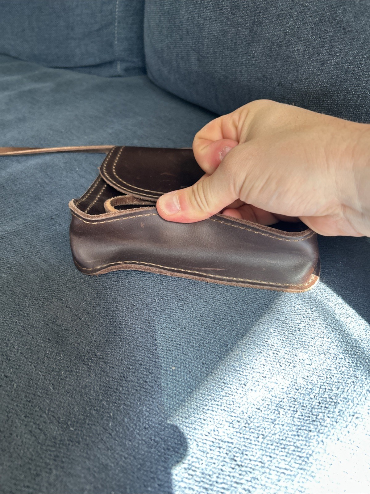 Saddleback Leather Co. Leather Cable Bag Organizer Pouch Brown