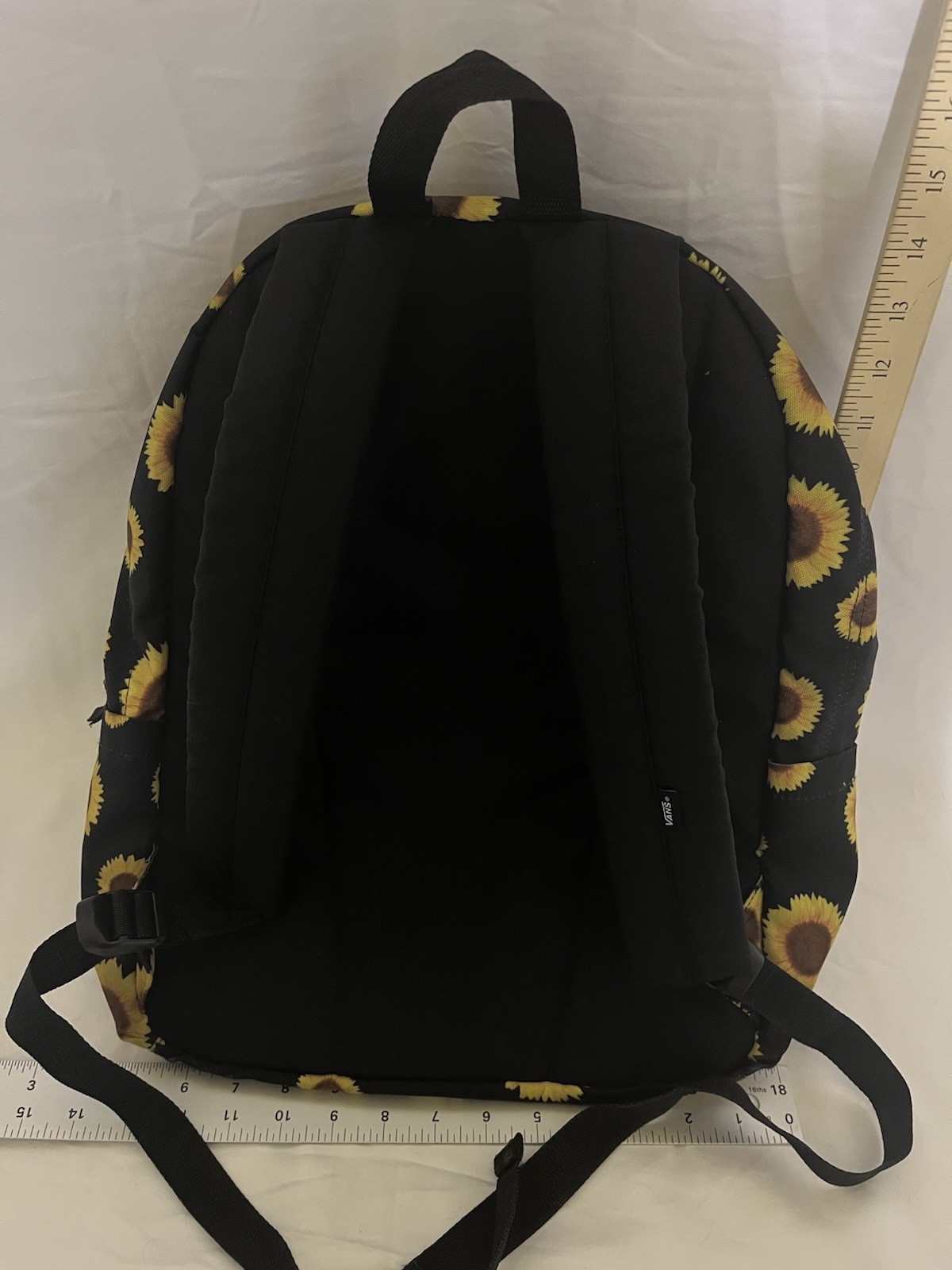 Vans Sunflower Back Pack, Side Pockets, Front Zipper Pocket, (P-1536)