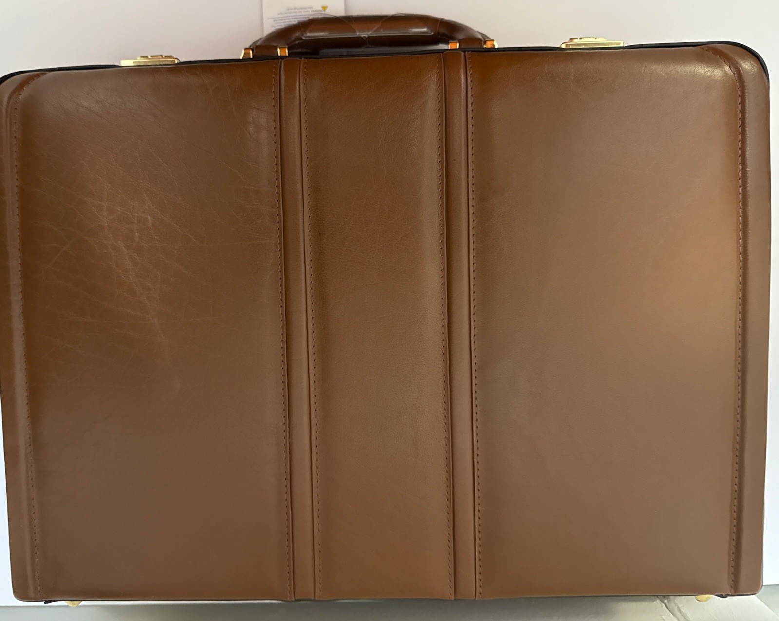 McKlein 80464 Coughlin 80464- Brown Leather Expandable Attache Case