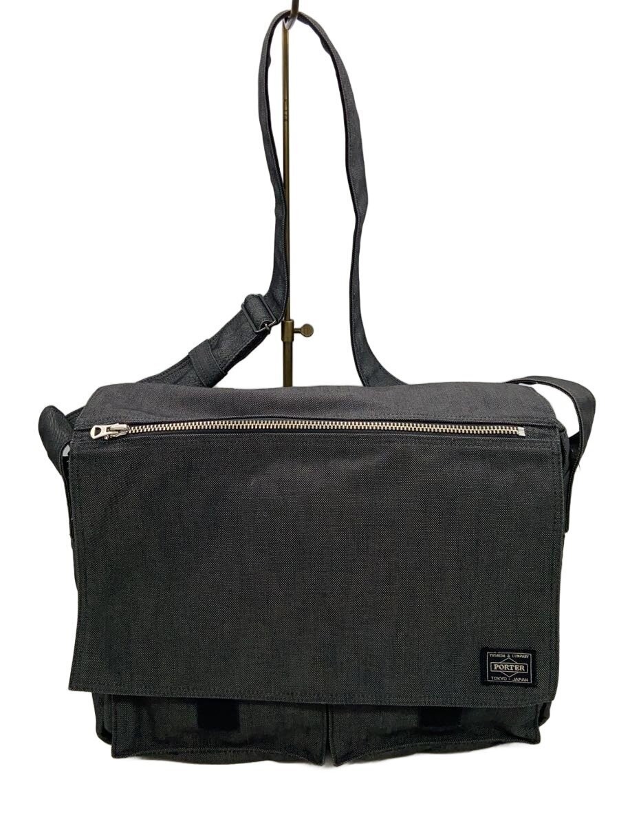 Authentic PORTER Black Shoulder Bag 14cm Deep 27cm High 36cm Wide