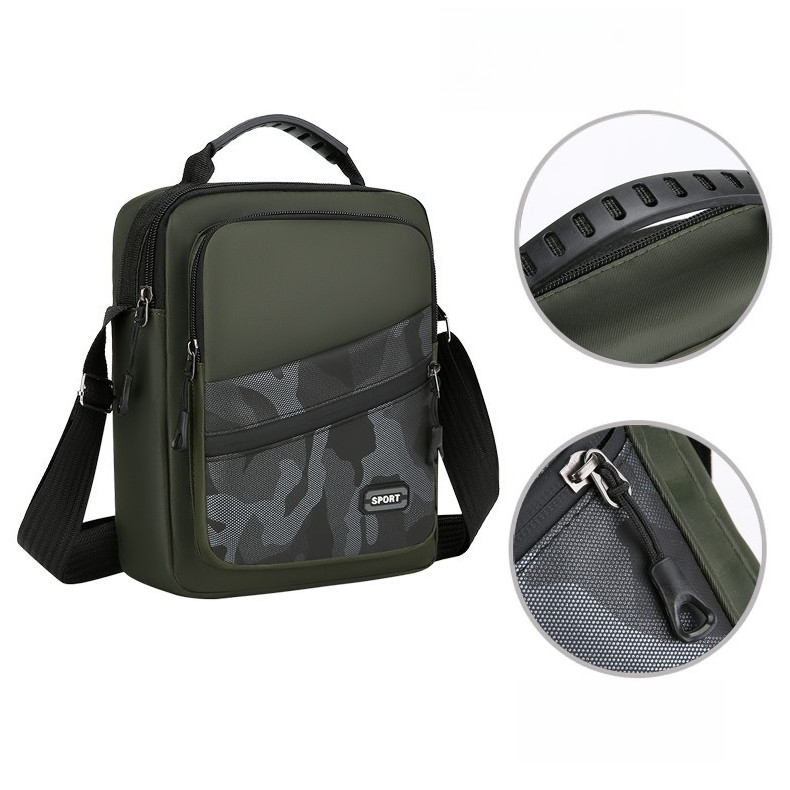 Men’s Navy Handbag Shoulder Bag Crossbody Casual Fashion Camouflage Style