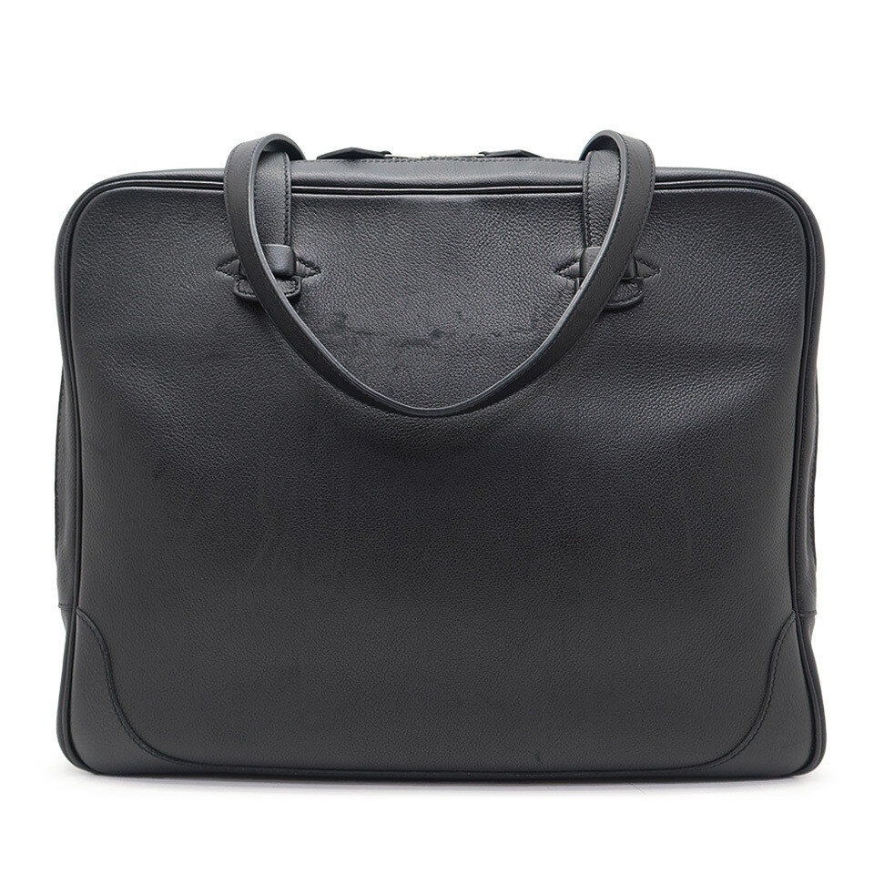 Hermes Gallop Tote P Engraved Men’s Briefcase W36cm x H29cm x D6.5cm Black w/Bag