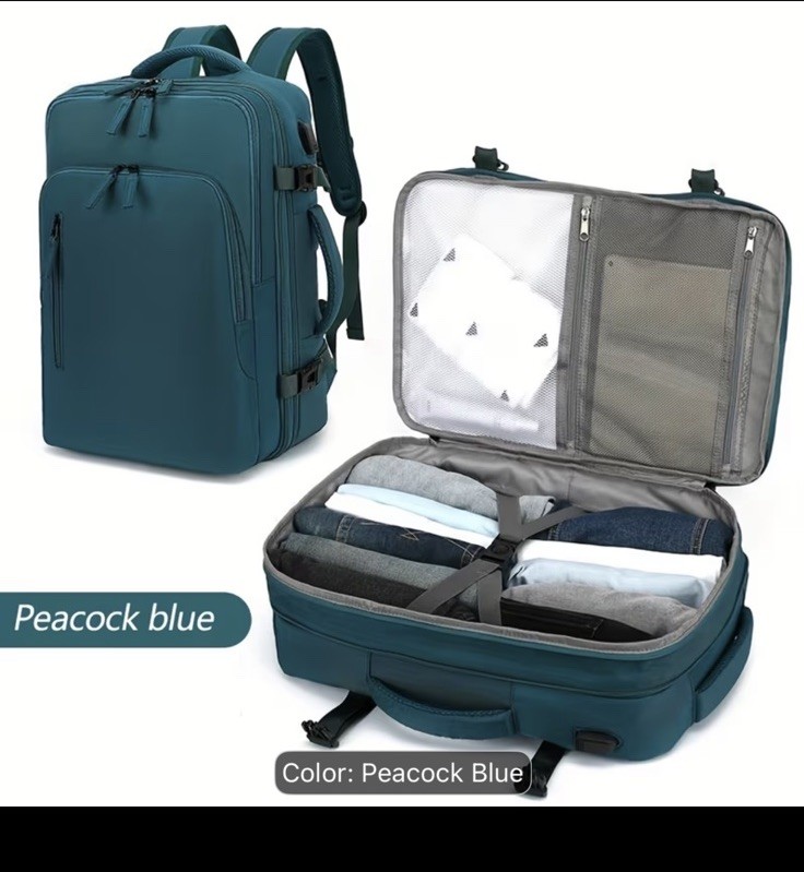 traveling shoulders backpack Expandable to capacity laptop of 35 liters (48cm) H