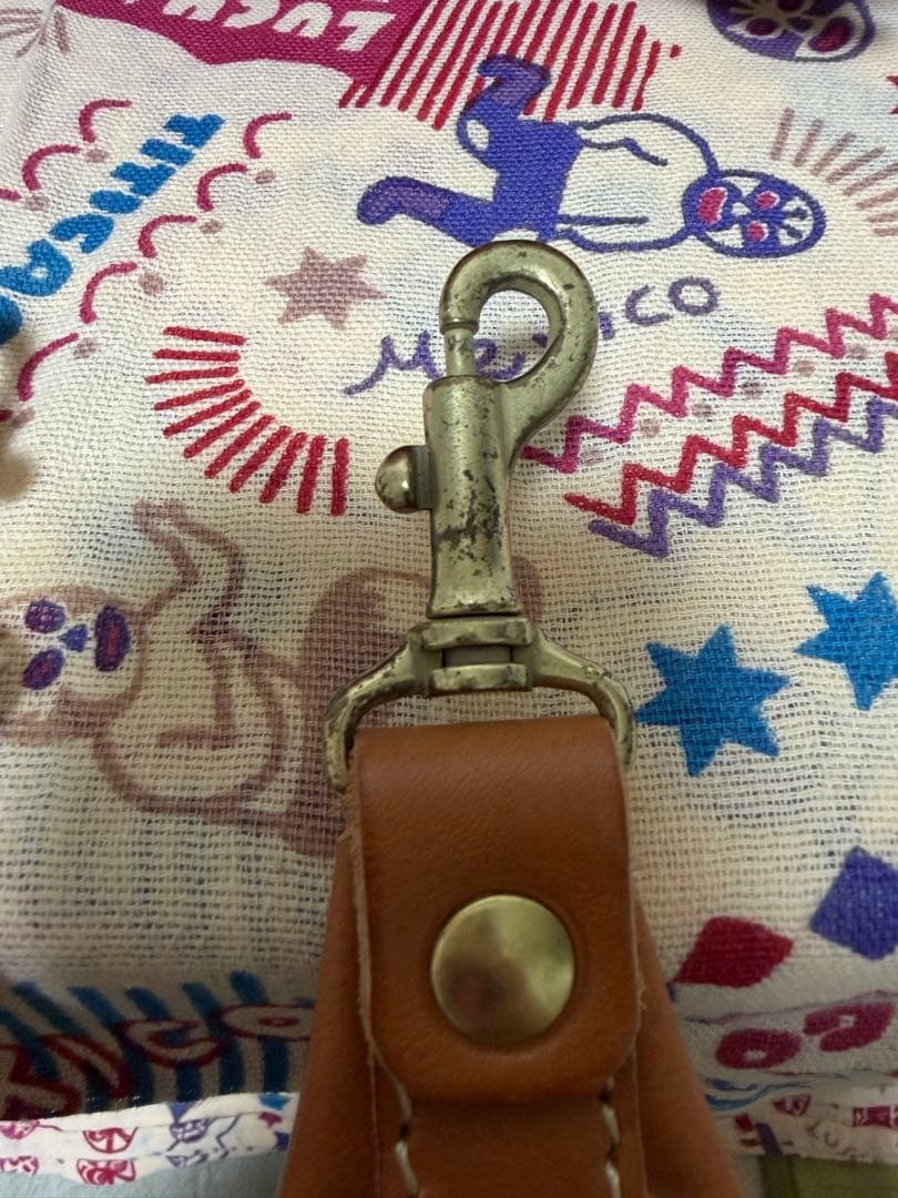 HERZ naughty backpack M camel soft leather 24cm 9.4in cushion strap chest belt F