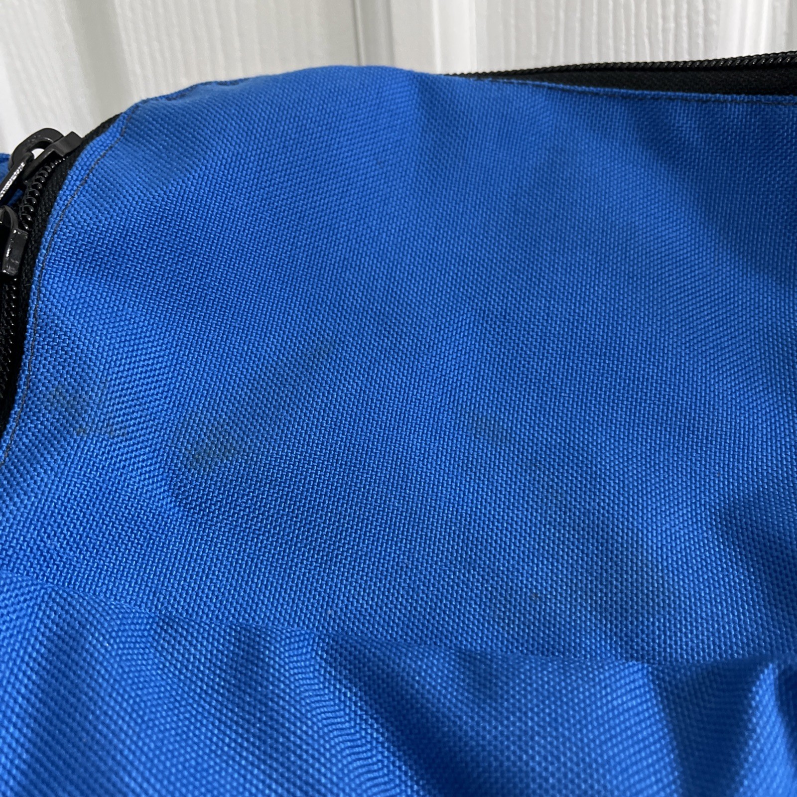 L.L. Bean Blue Fabric Zip Around Outdoor Adventure Duffle Bag
