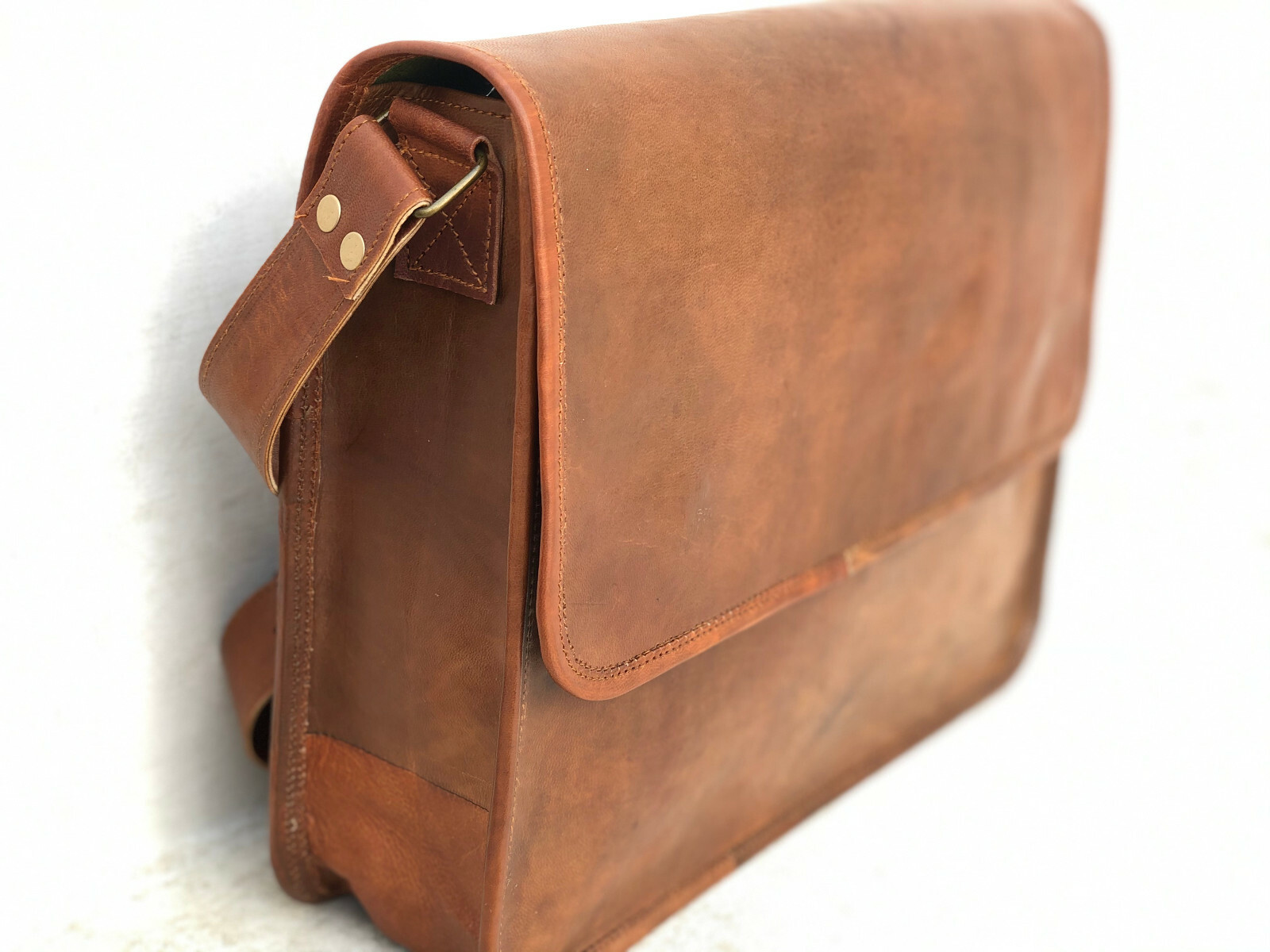 Men’s Top Seller Leather Vintage Laptop Messenger Handmade Briefcase Bag Satchel