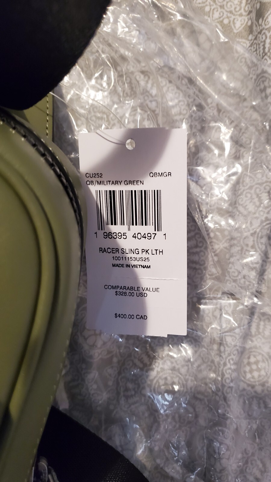 Brand new Coach men’s cross body bag, leather