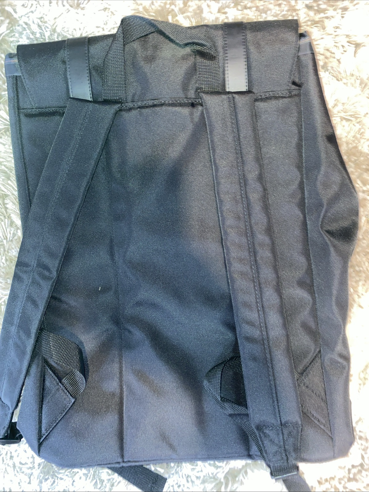 Sealed Trussardi Designer Uomo Groovy Man Black Backpack In Excellent Condition
