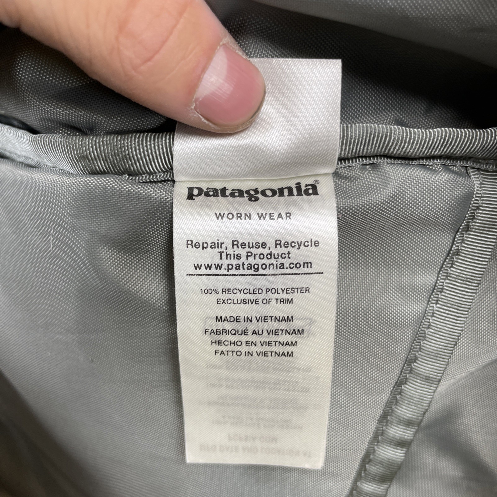 Patagonia Backpack Mens Arbor Daypack 20L Tasmanian Teal Outer Zipper Pockets