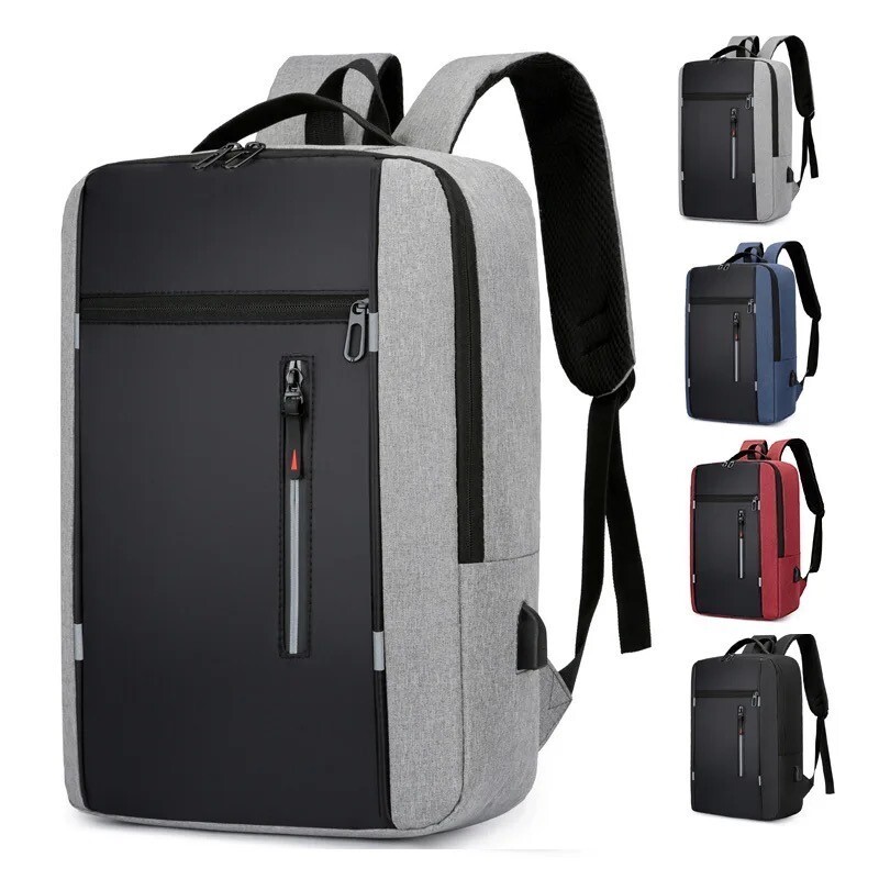 Business Casual Laptop Bag Water Resistant with USB Charging Port (US Seller)
