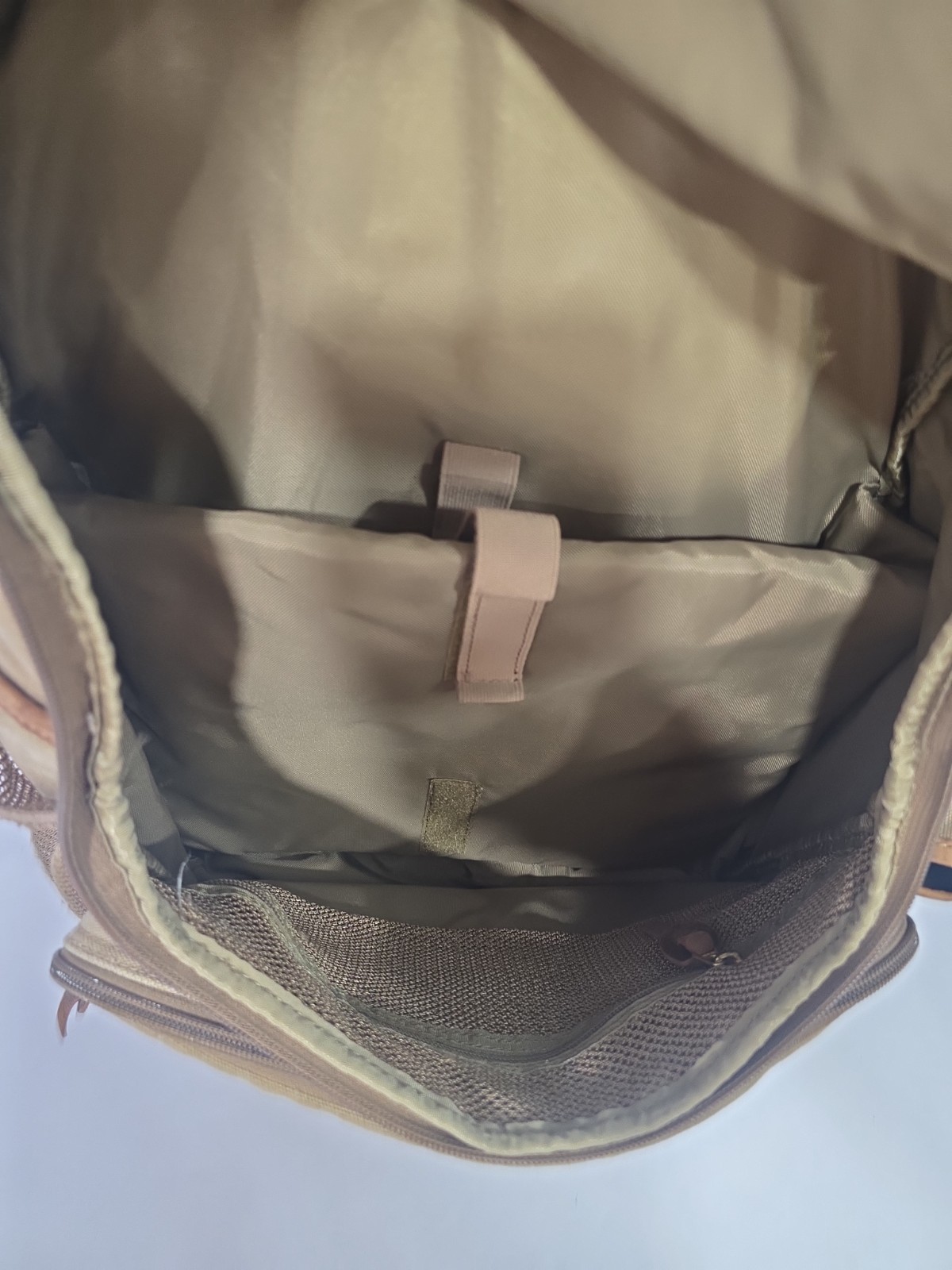 Vintage Orvis Battenkill Leather and Canvas Backpack Outdoor Travel Bag
