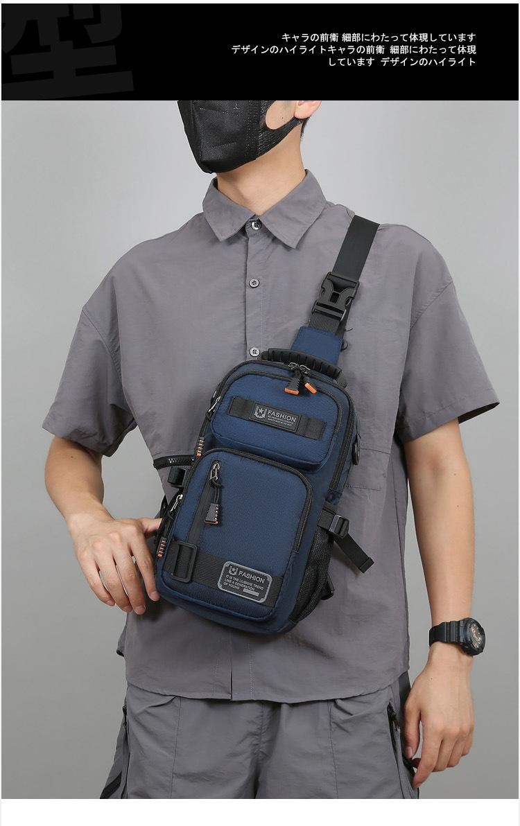 Men’s Oxford Chest Waist Pack Crossbody Bag Casual Fashion Handbag Male Travel