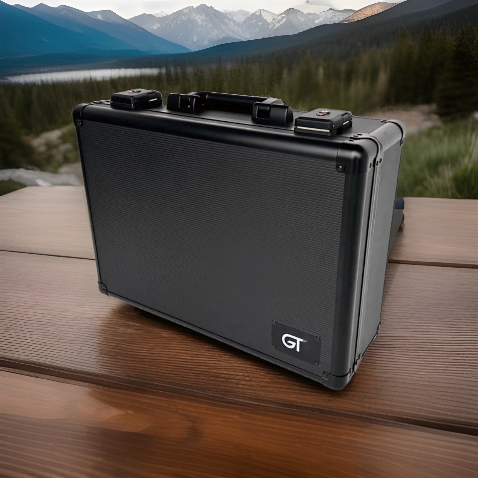 Aluminum Briefcase with Combination Locks Offered In Charcoal And Carbon Fiber