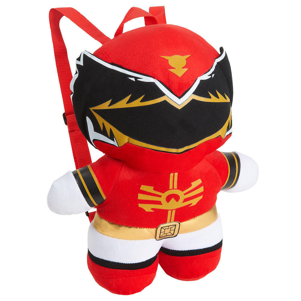 Nickelodeon Red Jayden Power Rangers 14 ” Plush Figure Backpack Tote- NEW!
