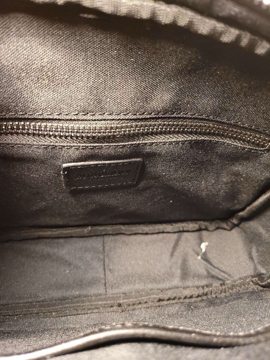 Burberry Gray/Black Check Crossbody Bag Adjustable Strap Zip & Button