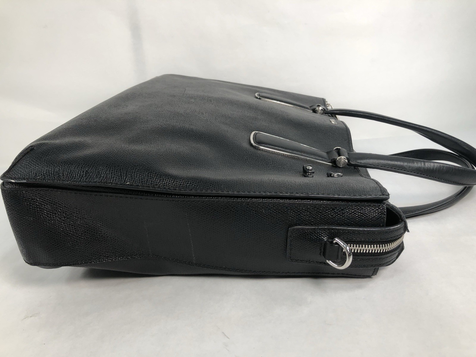 TUMI 79391D Sinclair “Nina” Saffiano Commuter Briefcase Business Black Leather