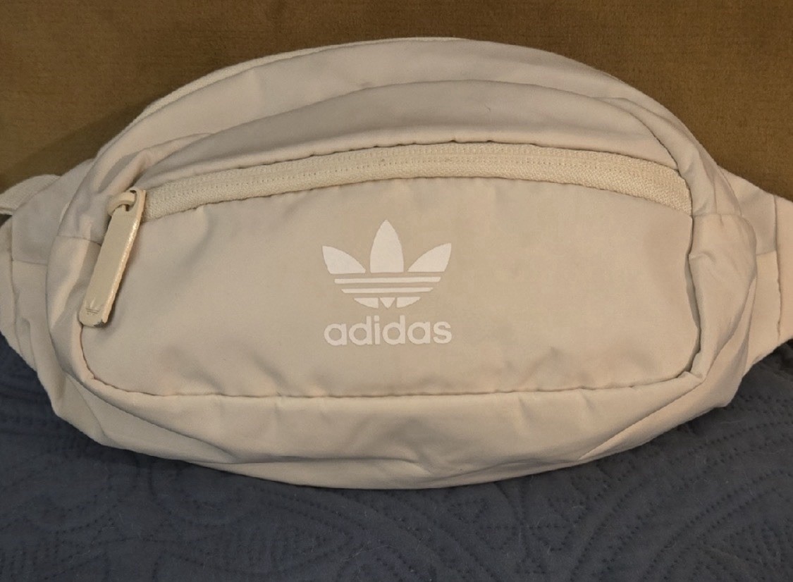 New Without The Tags Beige/White Adidas Waste/fanny/over The Shoulder Bag