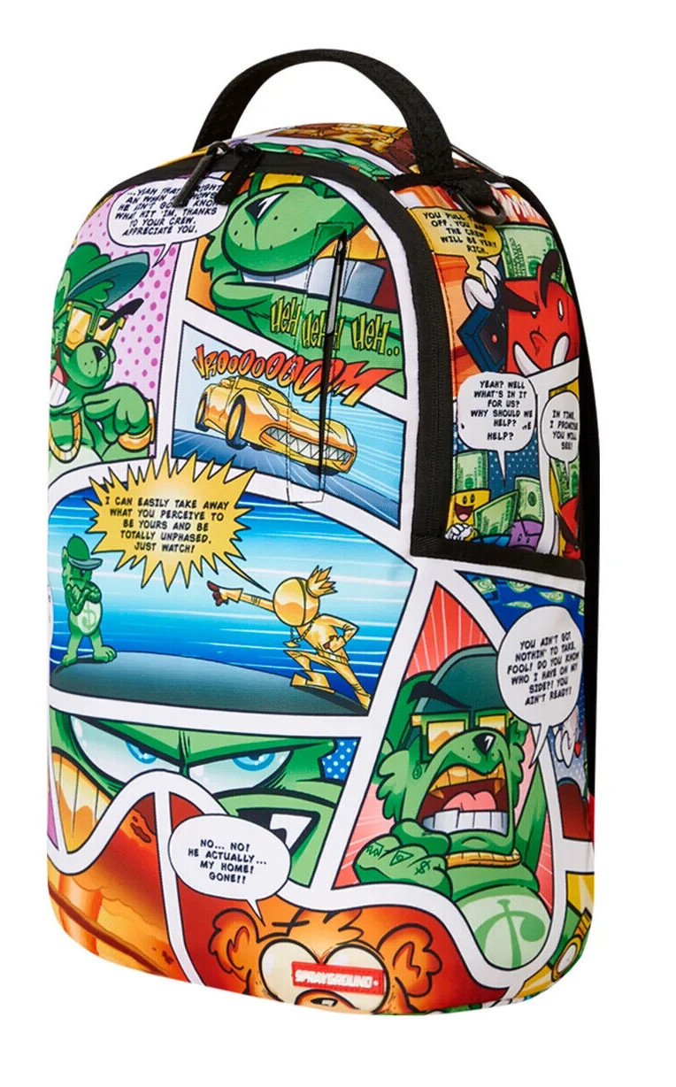Sprayground Comic Series Two DLXSR Backpack School Shark In Paris New Books Bag