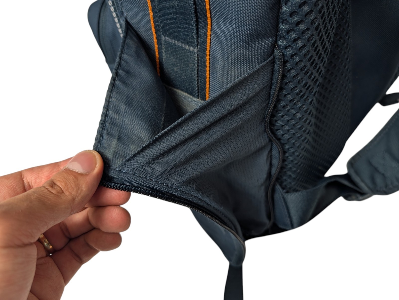 *READ* Nike Utility Elite 19″ Backpack Blue/Orange Rugged Bag Padded Air Straps