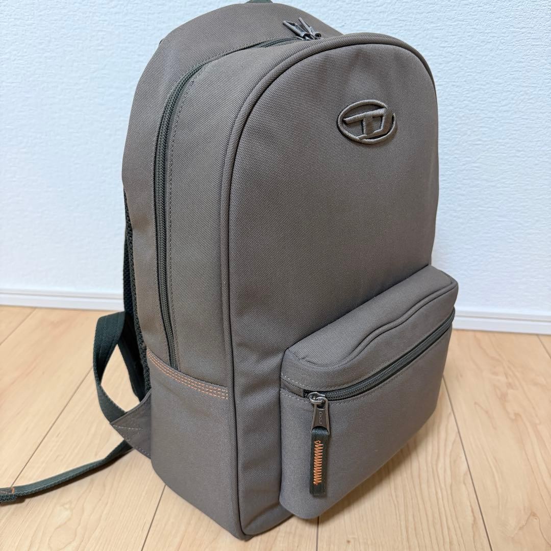 Diesel Men Backpack D Logo Rucksack 40x30cm Luxury Stylish Casual Italian Used