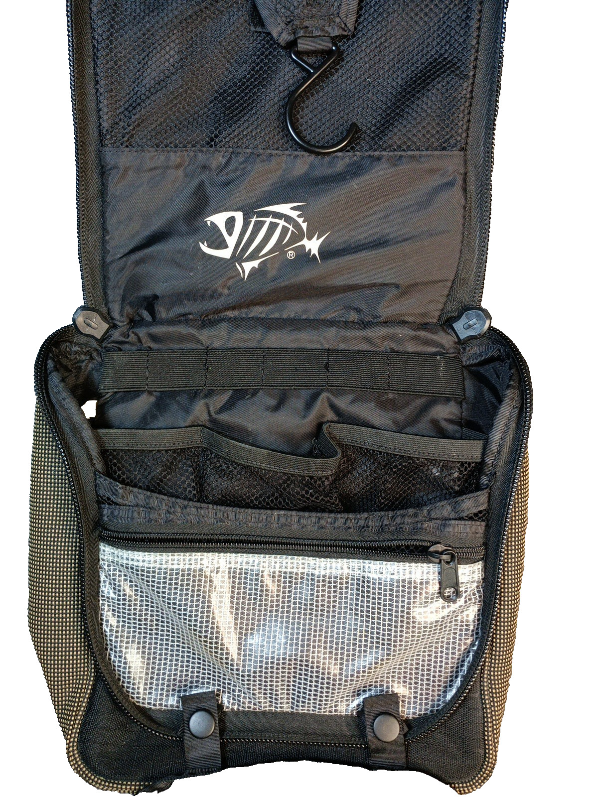 Men’s Hanging Toiletry Bag GI Loomis Logo And Clear Mesh Pockets For…