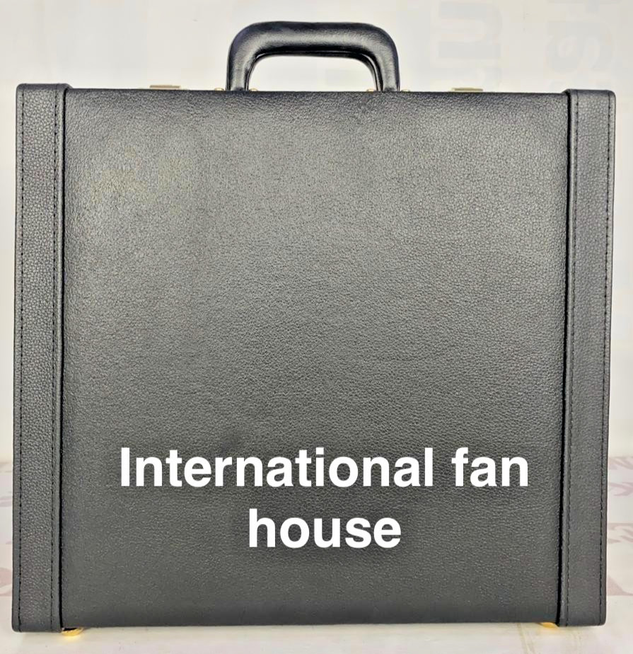 Executive Business Briefcase Faux Leather Attache case Expanding Office Bag