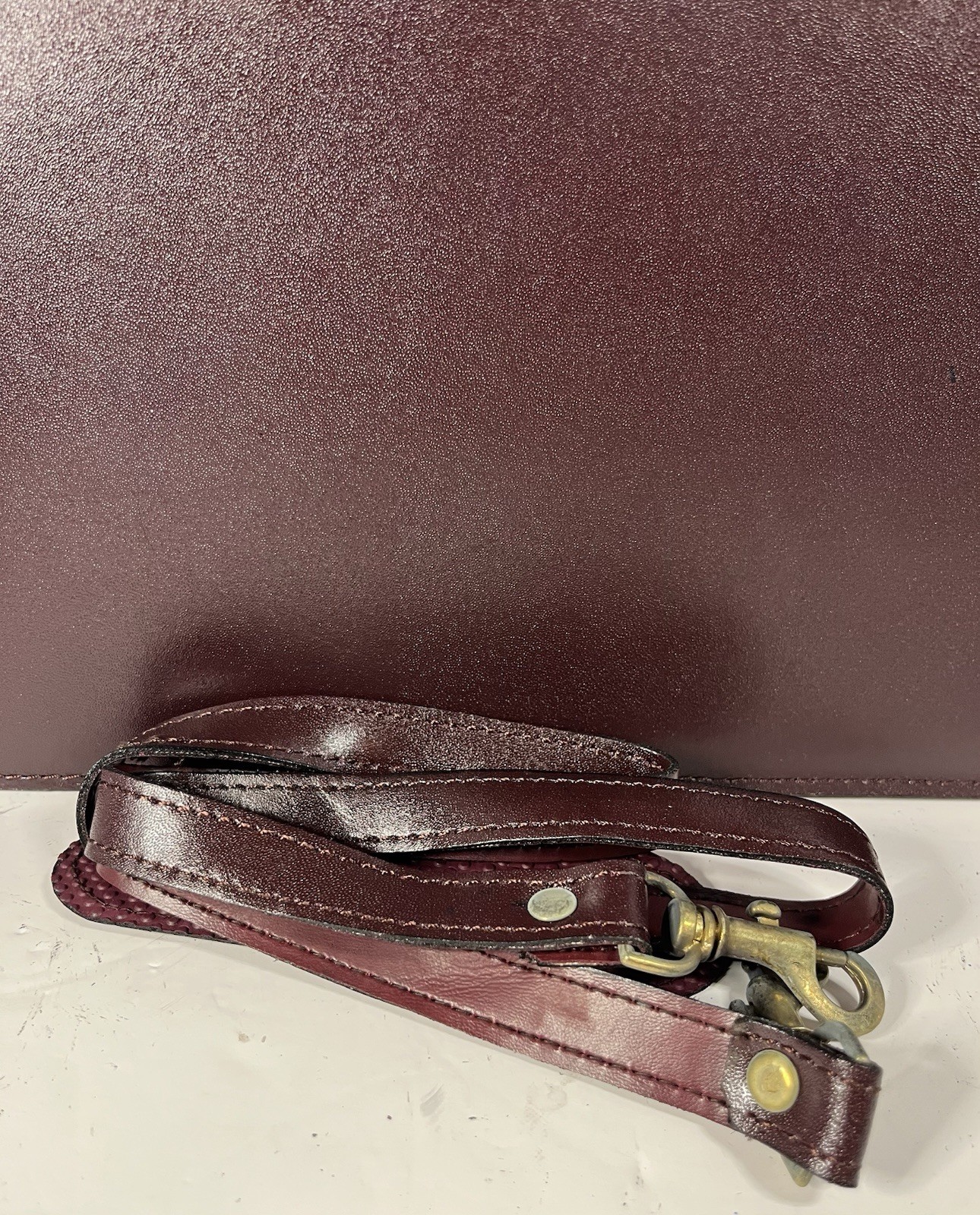 Leather Zip Around Portfolio Notebook Case Skymaster