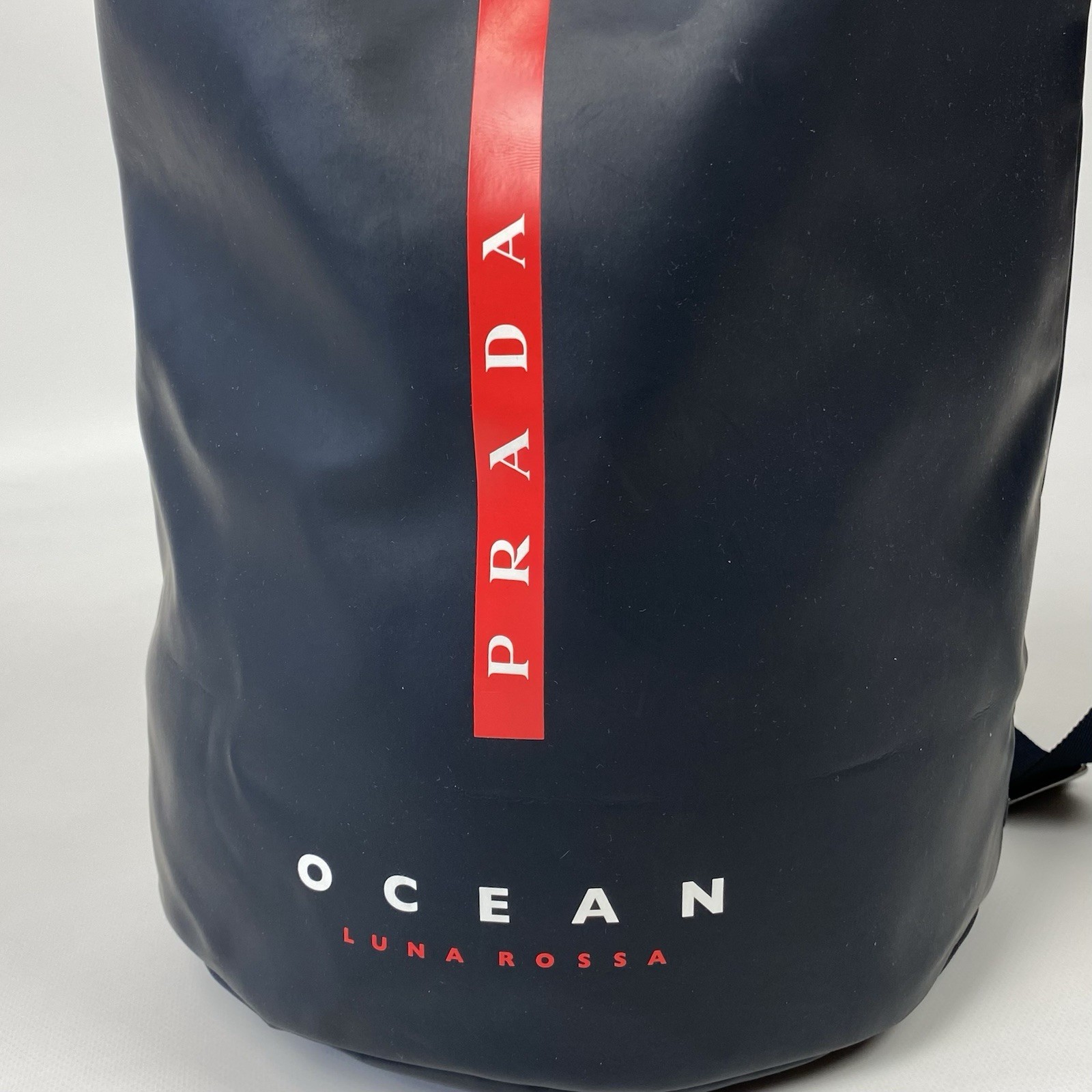 Prada Beauty Ocean Luna Rossa Navy Blue Water Resistant Bag Gym Pack