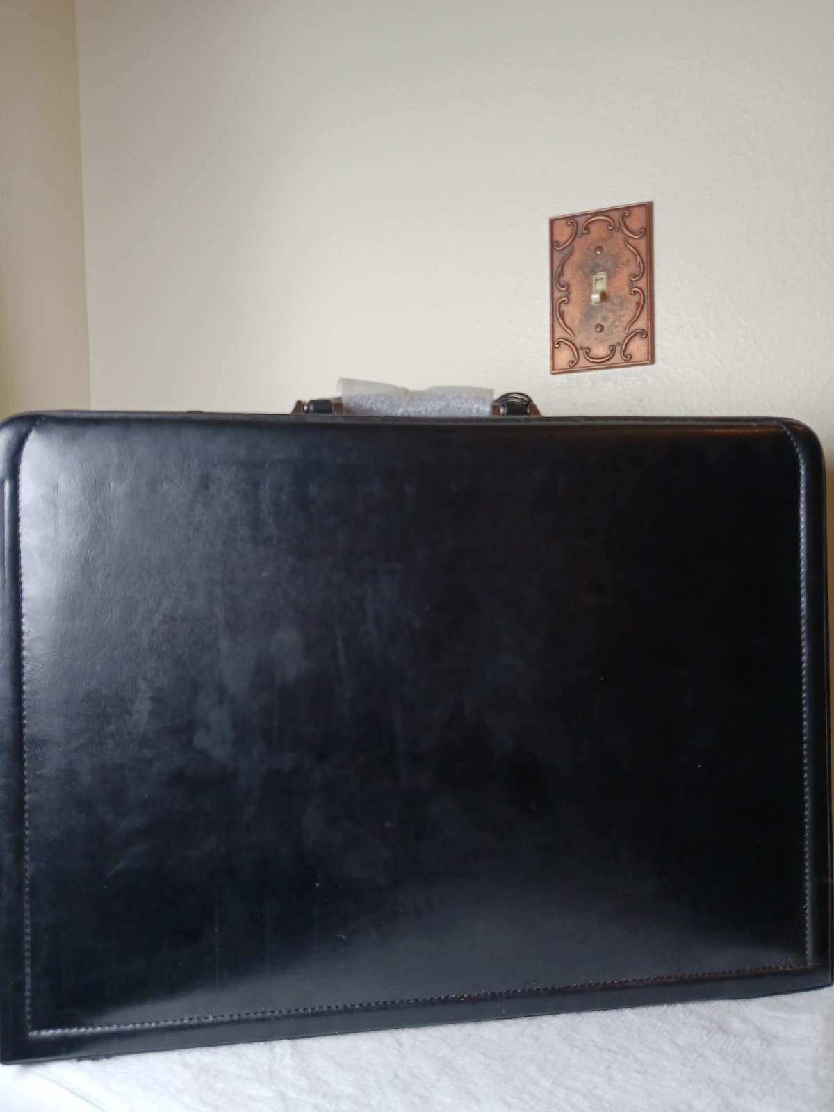Samsonite Black Attaché Briefcase Combination Lock Organizer Top Handle Men