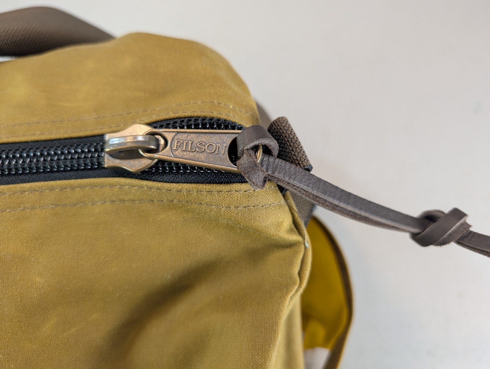 FILSON Small Field Duffel Bag Tin Cloth Khaki Quail Forever