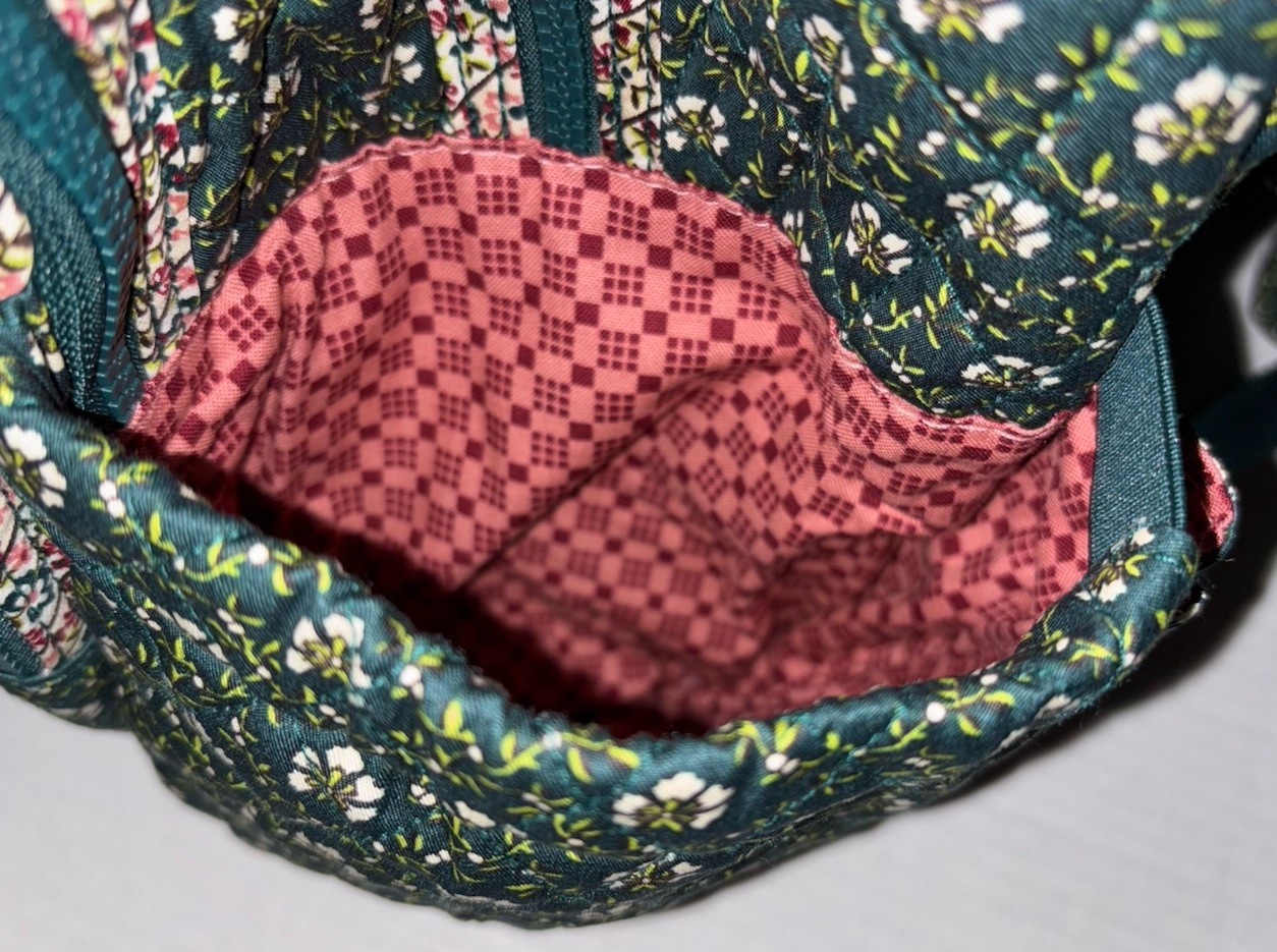 Vera Bradley Cotton Large Bancroft Backpack Bag Mistletoe Lattice NWT