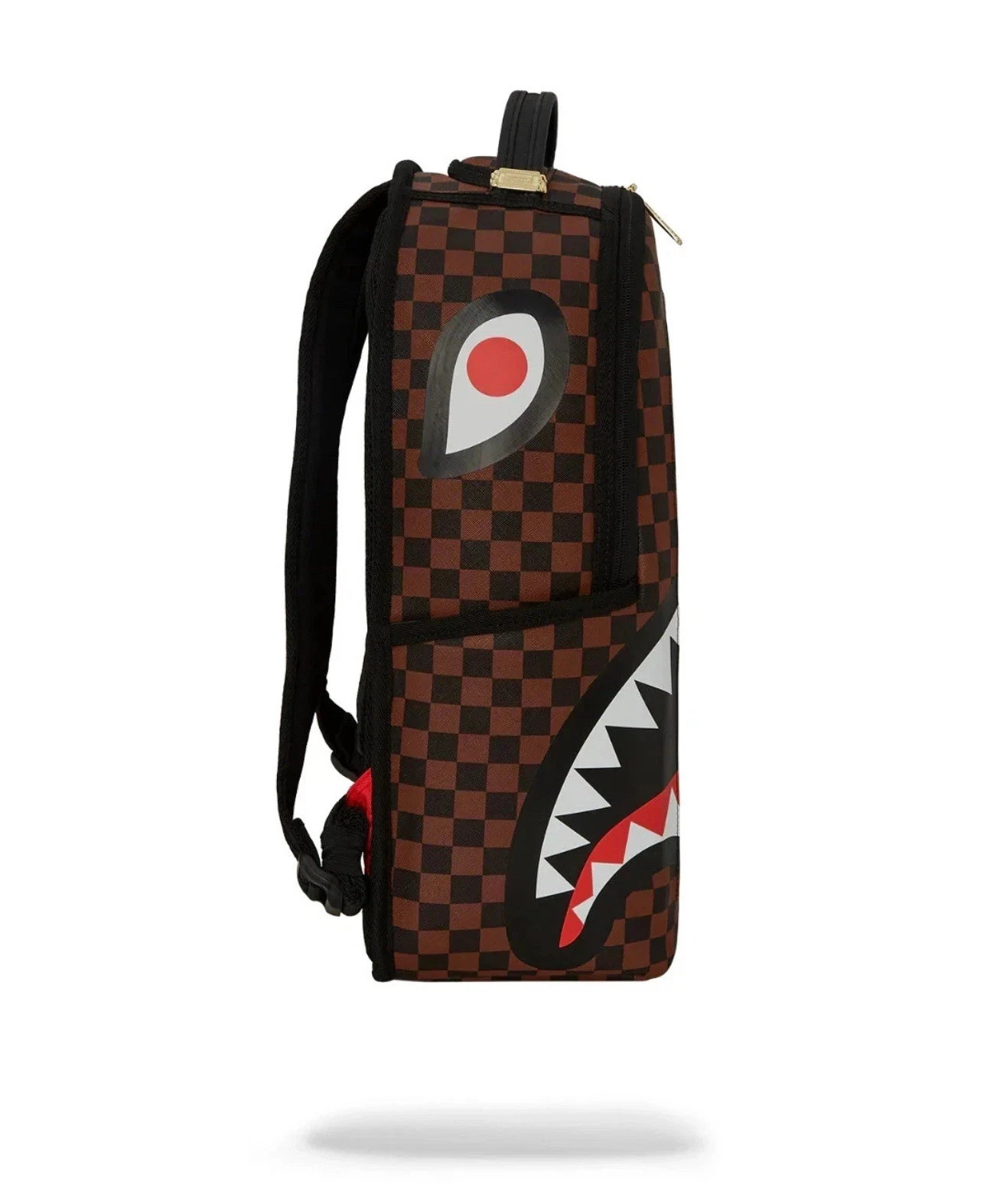 SprayGround Brown Checkered Shark In & In Backpack Set