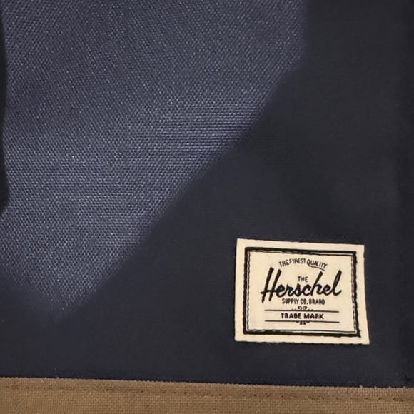 Herschel Navy and Brown Backpack