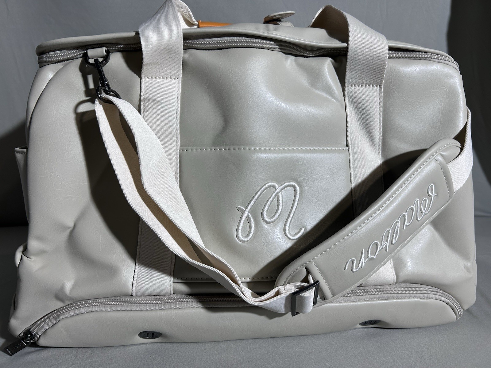 Malbon Golf Duffle Bag Gray/White – Rare find