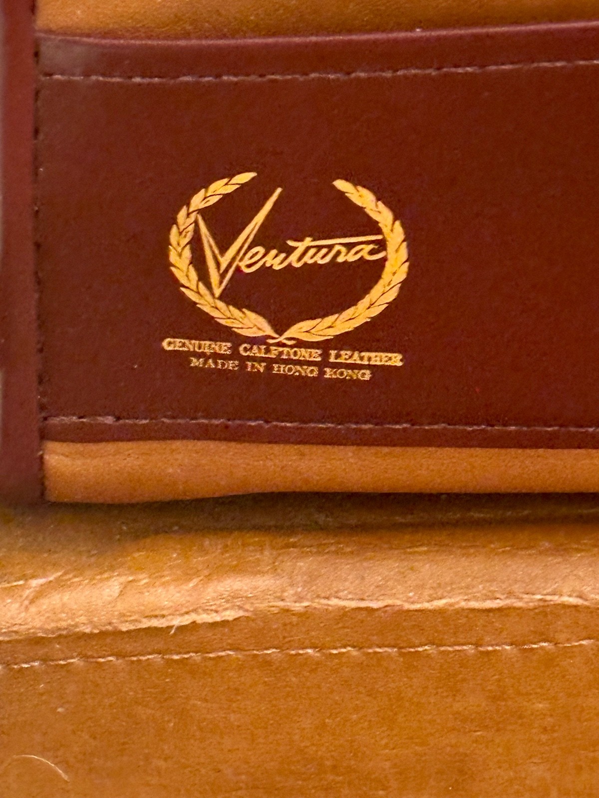 Vintage Ventura Briefcase Burgandy Leather 17.5″ x 12.5″