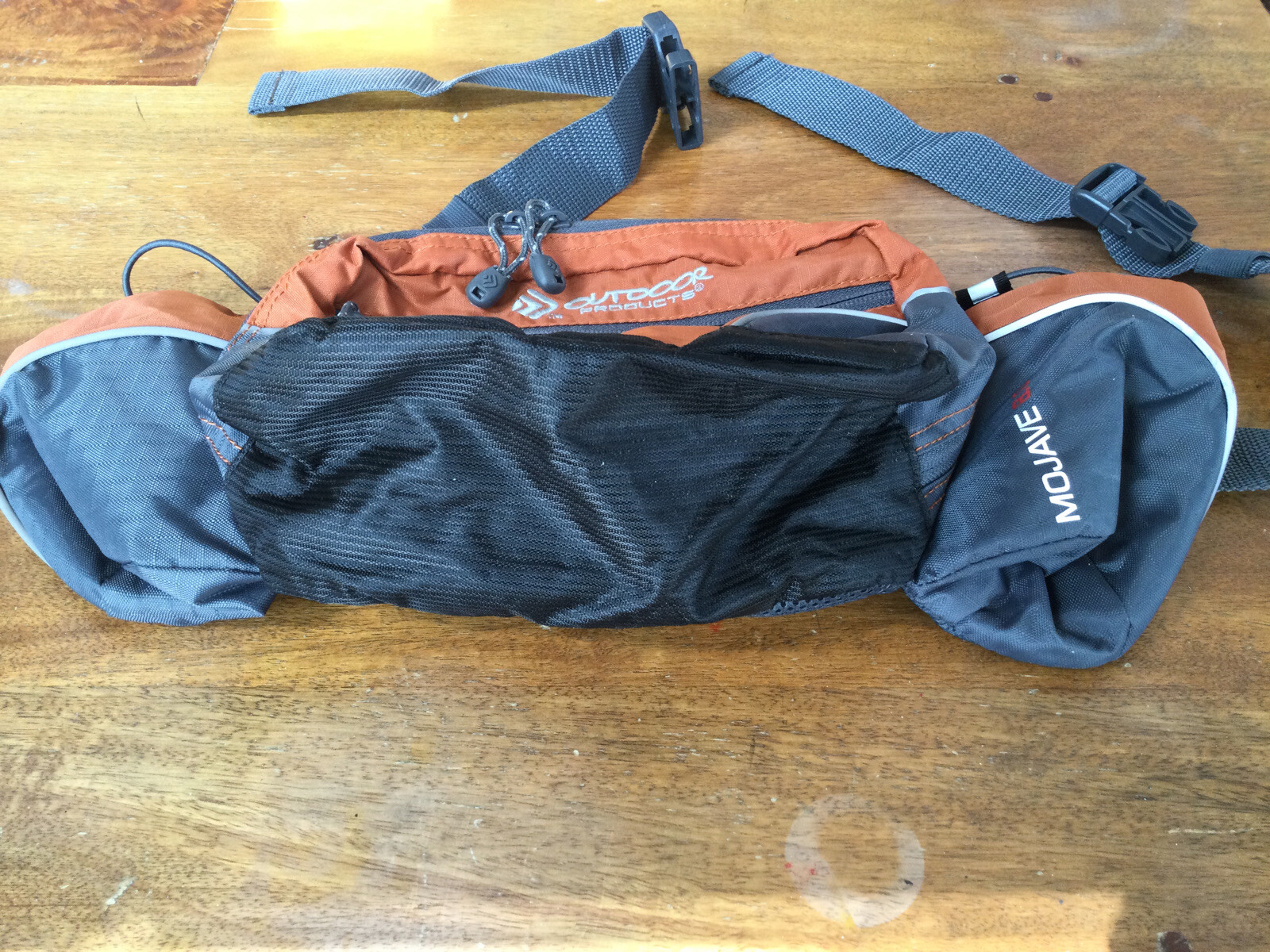 Outdoor Products H2O Mojave 8.0 Oarnge Gray Fanny Pack Waist Bag Bottles Hiking