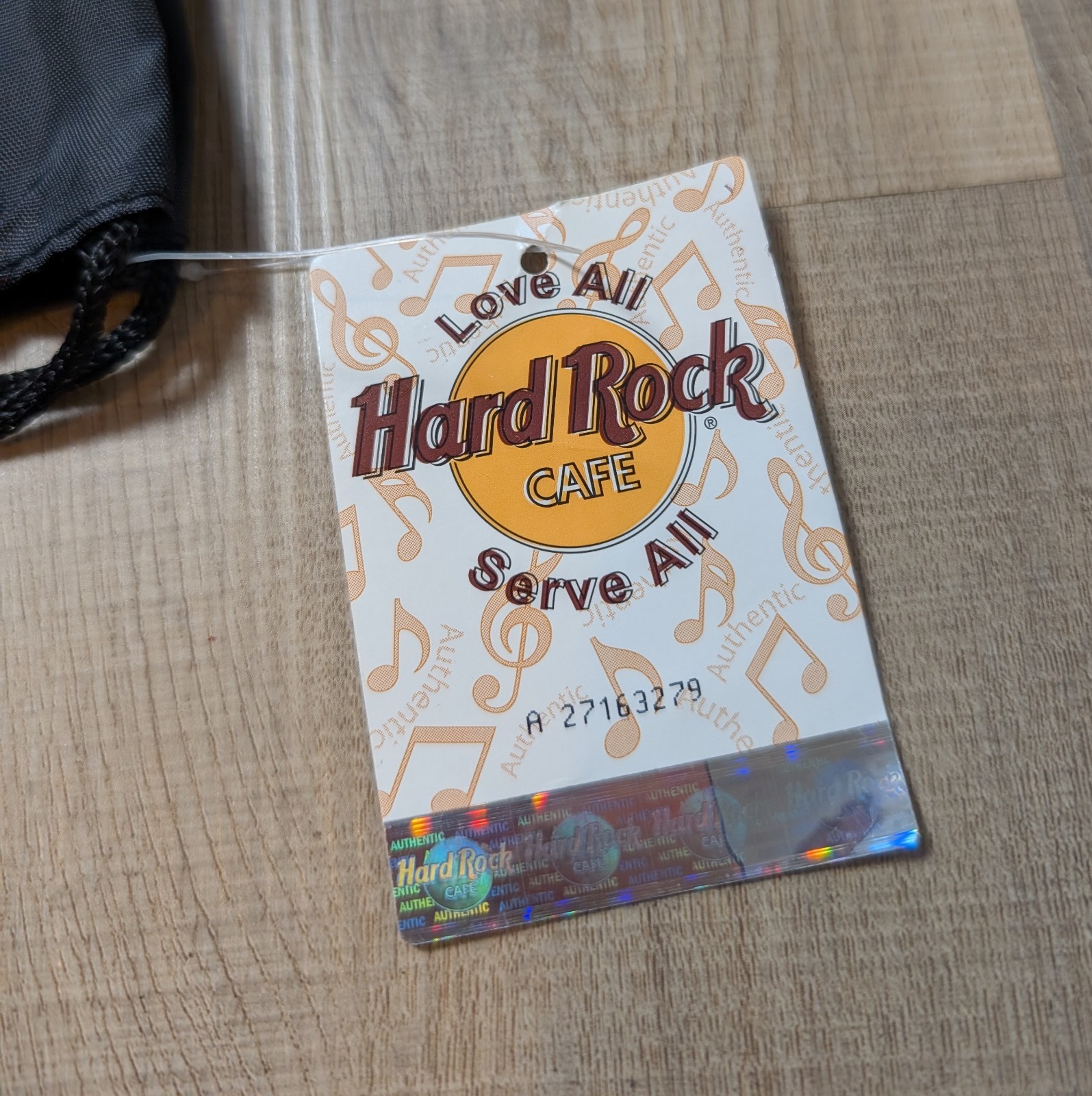 NWT Hard Rock Cafe Black Drawstring Backpack Gym Sack Bag Flames
