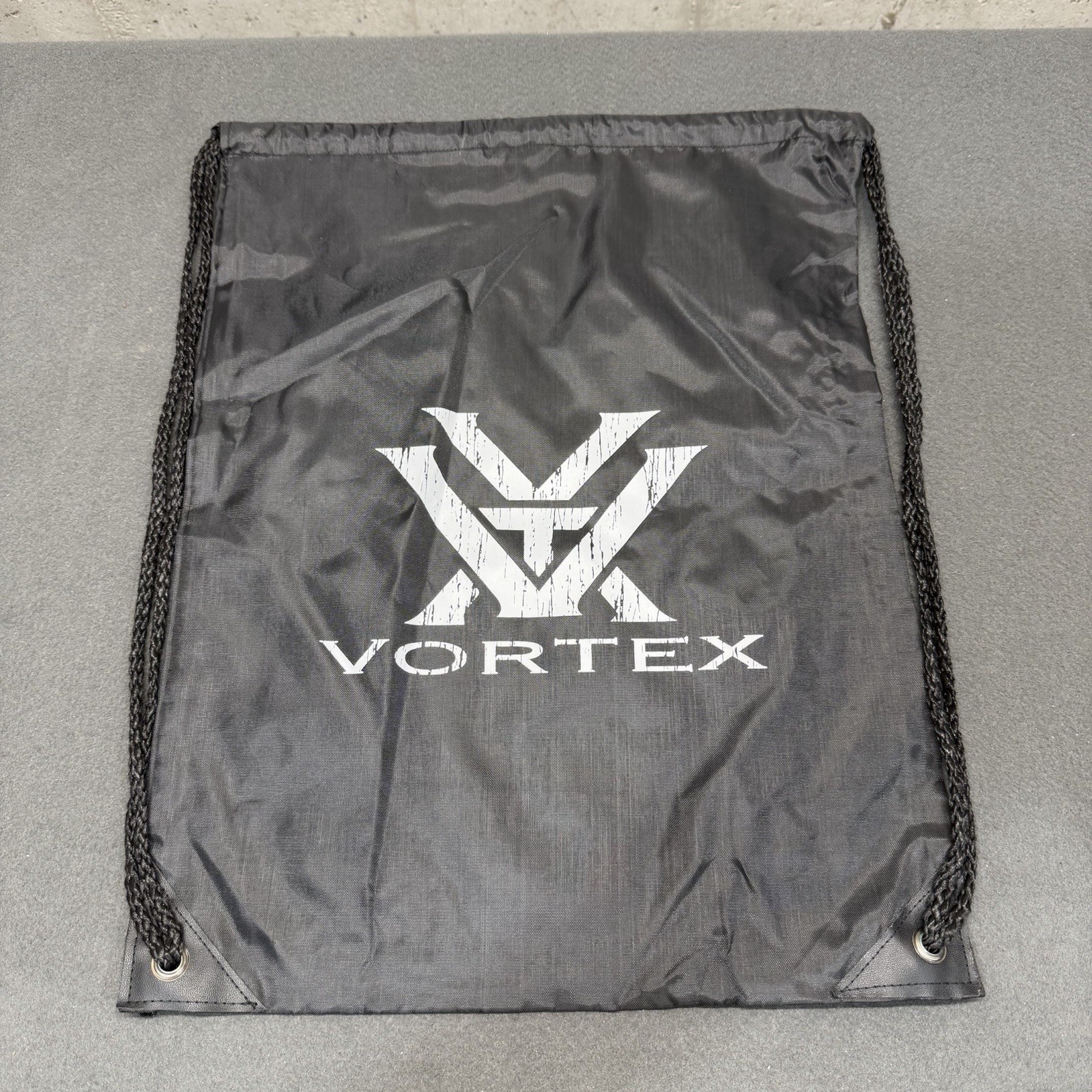 Vortex Drawstring Backpack / Bag – New – Black Drawstring Bag