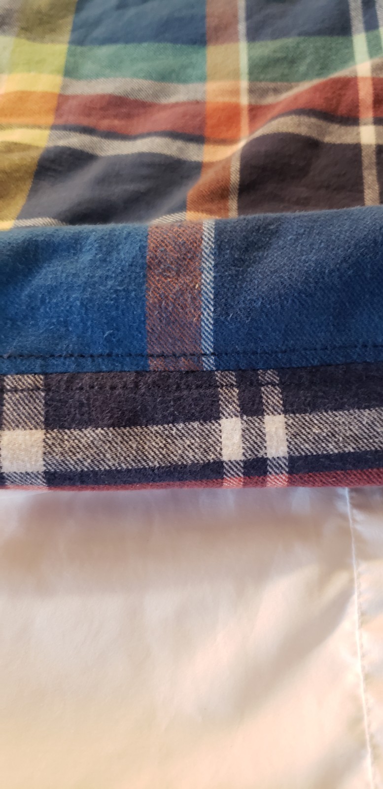 Hollister new Multicolor Plaid Tote Bag Double Handles Casual Travel