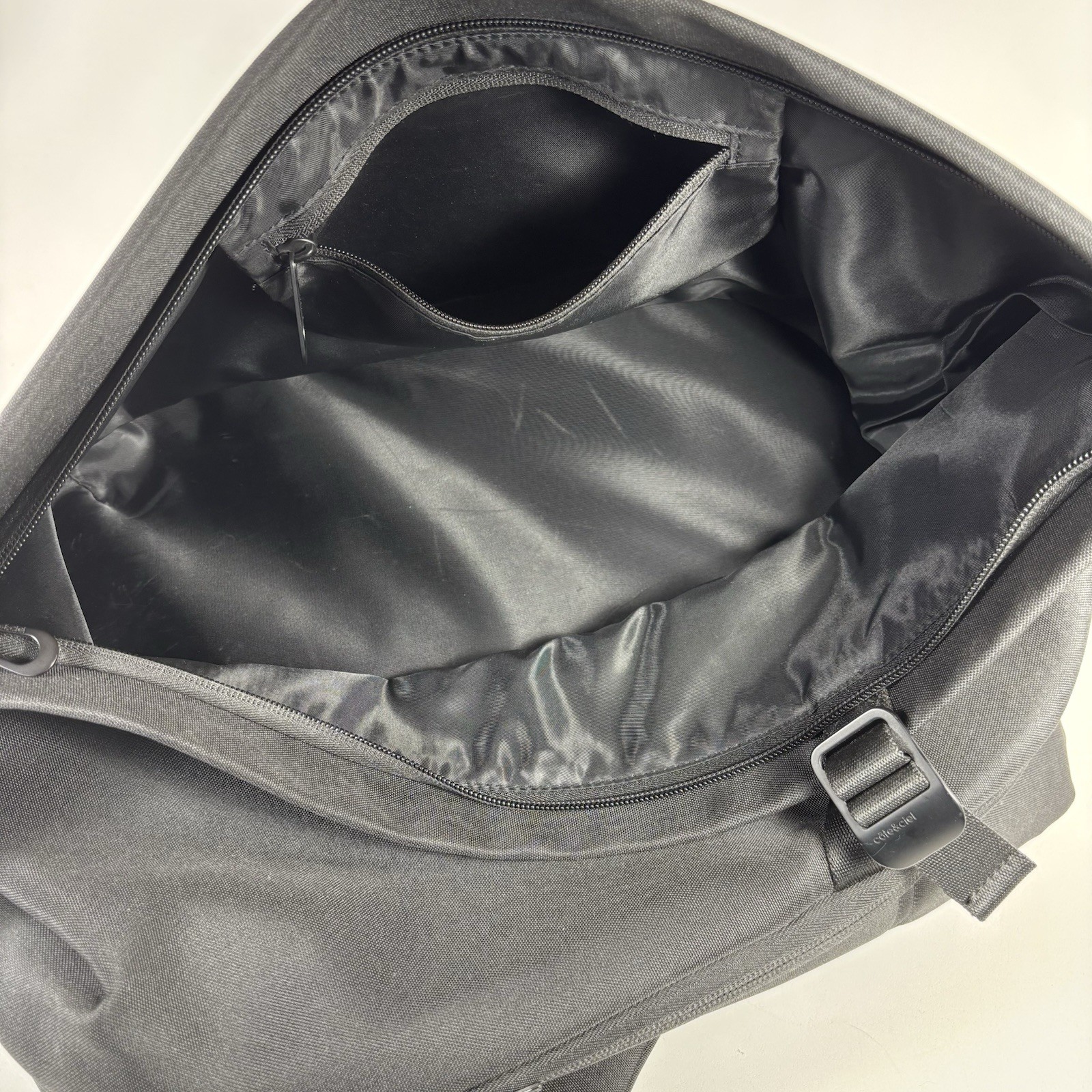 Cote & Ciel Isar S Black Travel Bag Back Rucksack Backpack