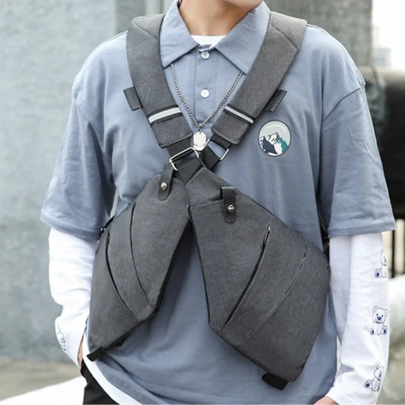 Valcen Personal Pocket Bag for Man, Crossbody Multi-pocket Anti-thief Travel Bag