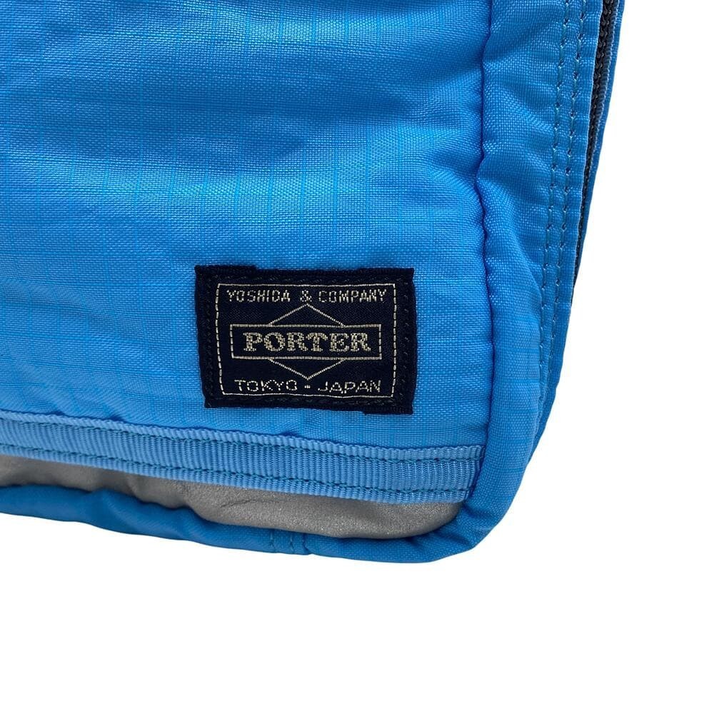 PORTER Mini Shoulder Bag Blue Nylon Vintage Crossbody Zip Japan Rare 17cm 130cm