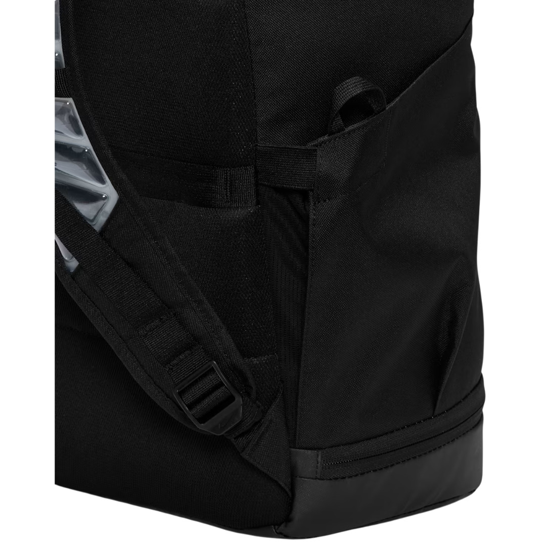 Nike Varsity Elite Backpack Black and Metallic Silver HM9965-010 32L