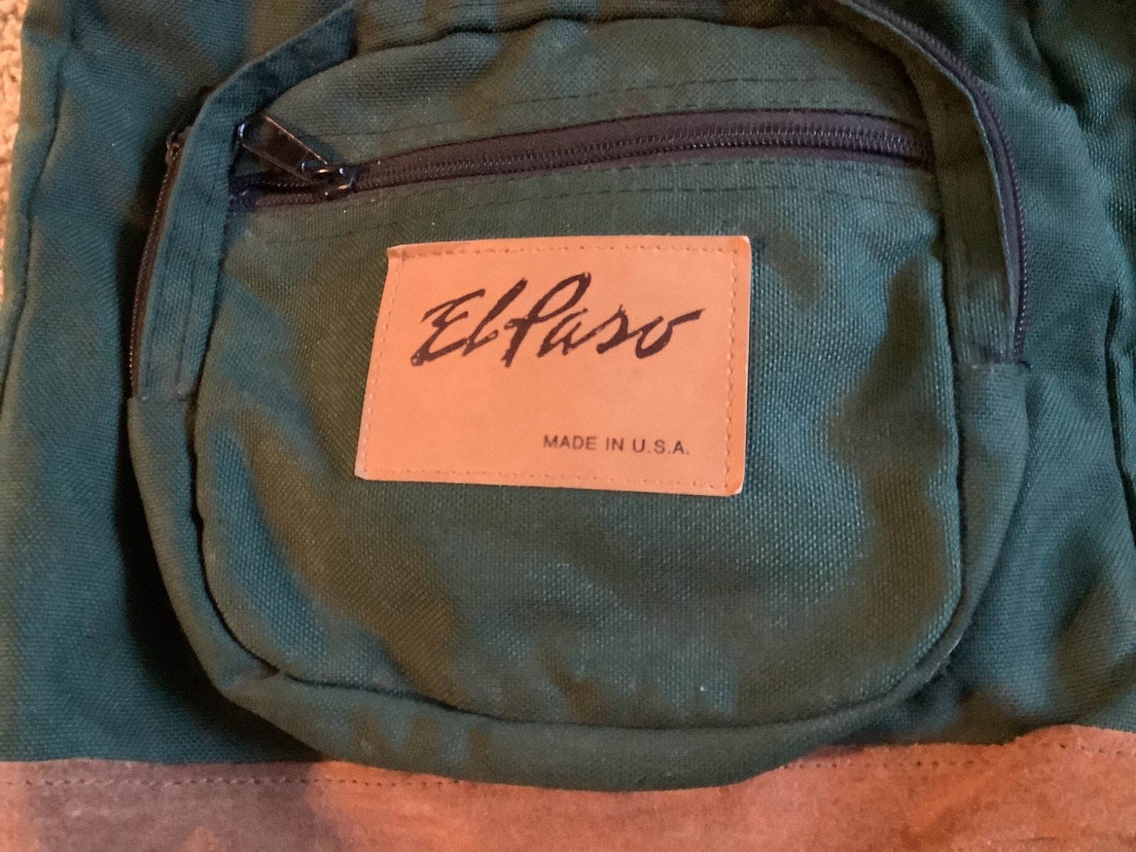 VINTAGE EL PASO BACKPACK CANVAS W/LEATHER – DAYPACK