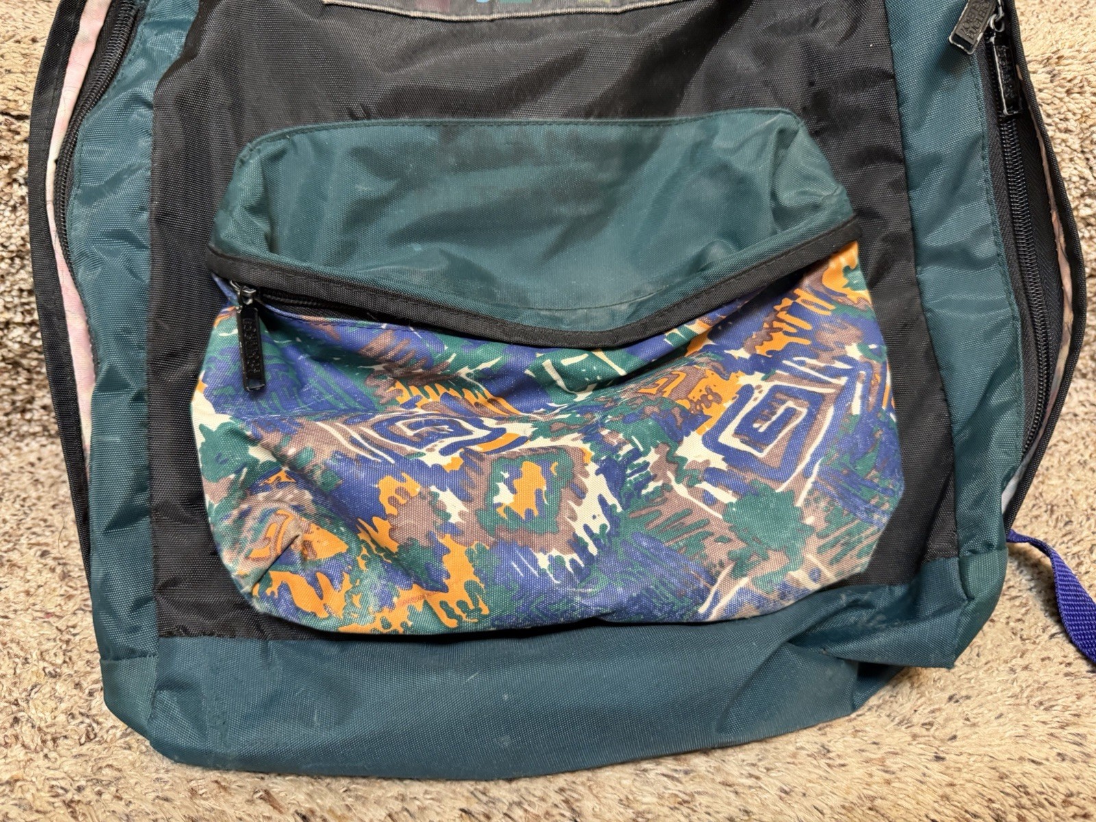 Vintage 90s Bugle Boy Spell Out Backpack Handle Kids Small Lightweight Bag